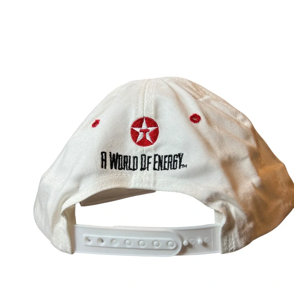 Vintage‎ Havoline Racing Texaco Snapback Hat White Red Embroidered Logo Cap